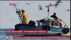 Bafra balıkcılar top buldu