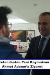 Gazetecilerden Yeni Bafra Kaymakamı Ahmet Adanur’a Ziyaret