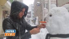 Bafra’da Kar