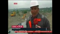 DOĞALGAZ BORUSU BAFRA KIZILIRMAK NEHRİNDEN GEÇİRİLDİ.