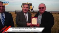 ÖRNEK ÇİFTÇİLERE DSİ’DEN PLAKET