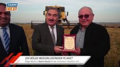 ÖRNEK ÇİFTÇİLERE DSİ’DEN PLAKET