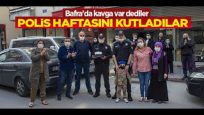 İHBAR ÜZERİNE GELEN POLİSLERE KUTLAMA