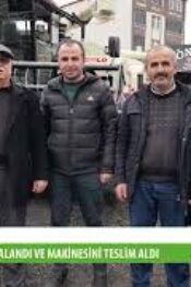 Bafralı çeltik üreticilerinden Ferhat Kurnaz, 2026 model Agrofayfmworld biçerdöverini teslim aldı.