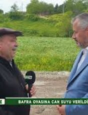 Derbent Barajı’ndan salınan can suyuyla Bafra Ovası’nın bereket yolculuğu, başladı. TARIM TİVİ