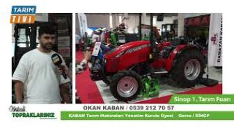 Sinop Tarım Fuarını anlattı Kaban Tarım Makinaları Okan Kaban